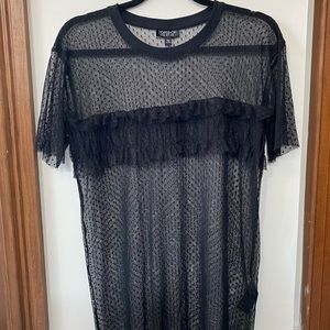 Top shot sheer shirt